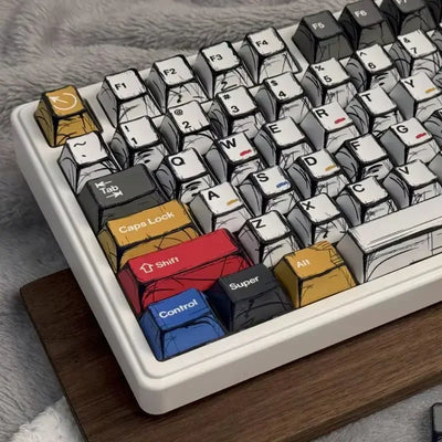 Comic Style Keycap Set
