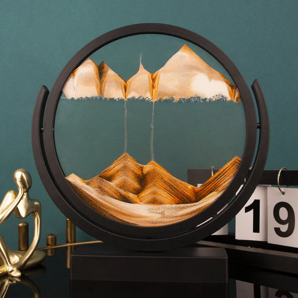 Kinetic Sand Hourglass Art