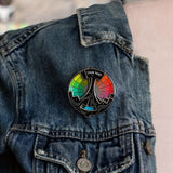 Rotating Color Wheel Fidget Enamel Pin