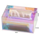 Iridescent Acrylic Tissue Holder