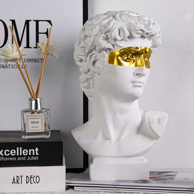 European David Head Bust Statue