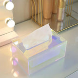 Iridescent Acrylic Tissue Holder